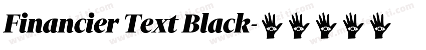 Financier Text Black字体转换